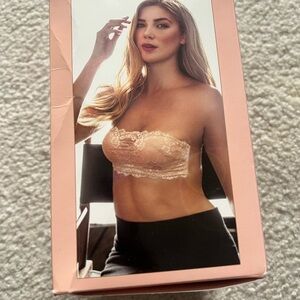 Black Strapless Bandeau